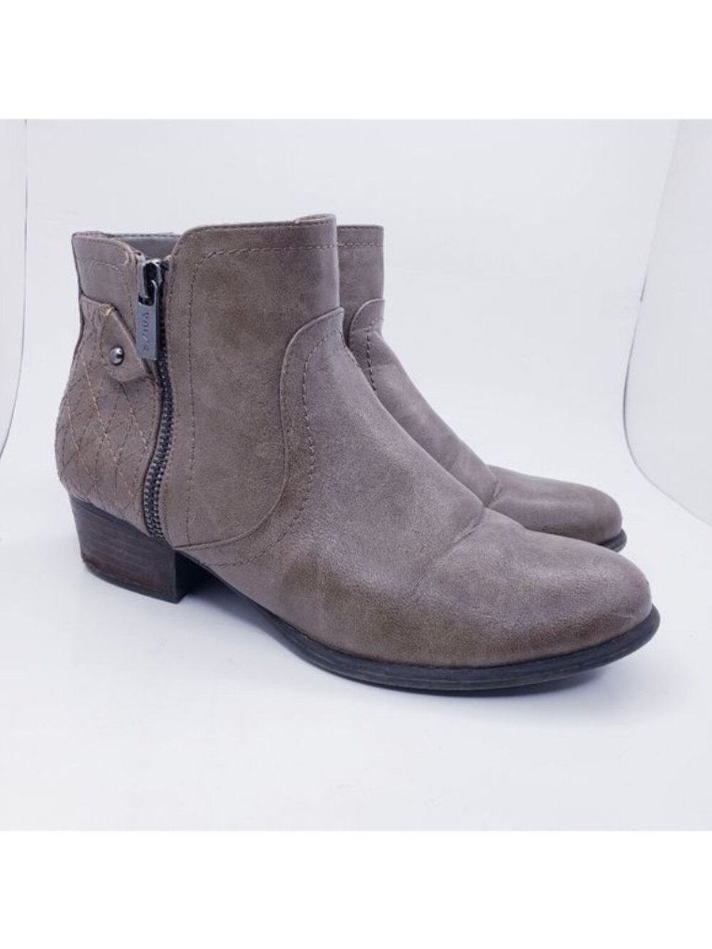 Unisa Unpatsie Brown Faux Leather Zip Up Ankle Booties Women's Size 7.5 - Picture 13 of 13